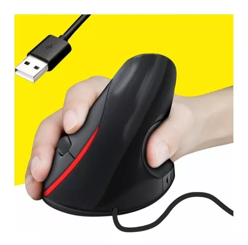 Mouse 5D Vertical Ergonómico Cable Túnel Carpiano Óptico