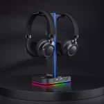Havit Rgb Gaming Headset Stand Escritorio Doble Auricular