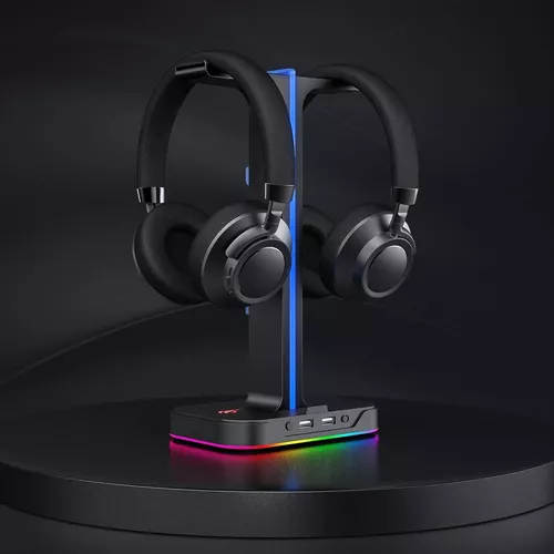 Havit Rgb Gaming Headset Stand Escritorio Doble Auricular