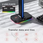 Havit Rgb Gaming Headset Stand Escritorio Doble Auricular