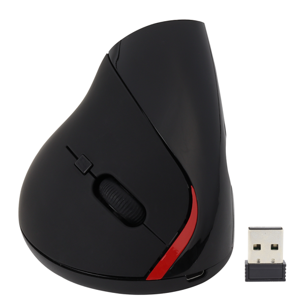 Mouse Vertical 5 D Inalámbrico Ergonómico Recargable Negro