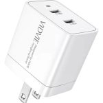 Cargador Doble Tipo C Vidvie 40W PD PLM346
